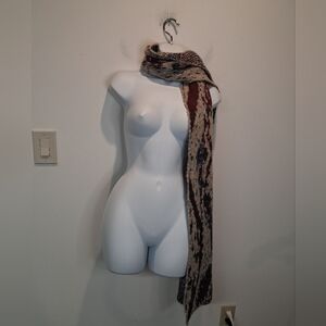 Echo Wool Blend Colorful Knit Scarf